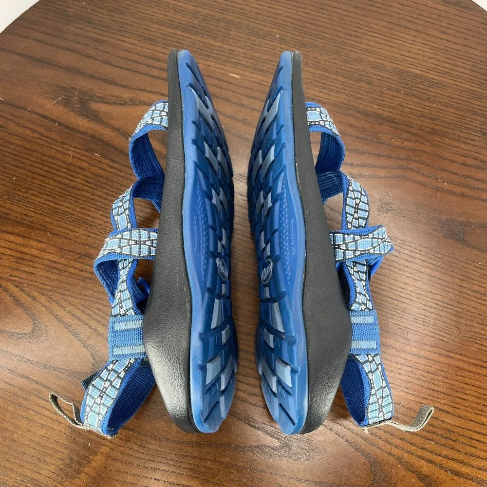 Chaco Z1 EcoTread Sandals Youth Kids 3 Blue Strappy Sport Hiking Outdoor J180061